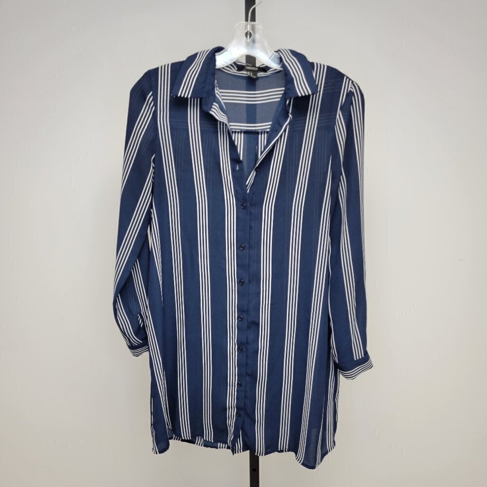 FOREVER 21 Long Tunic Button Down